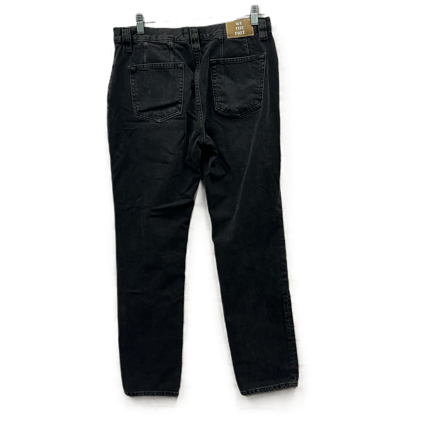 Jeans Straight By We The Free In Black Denim, Size: 8