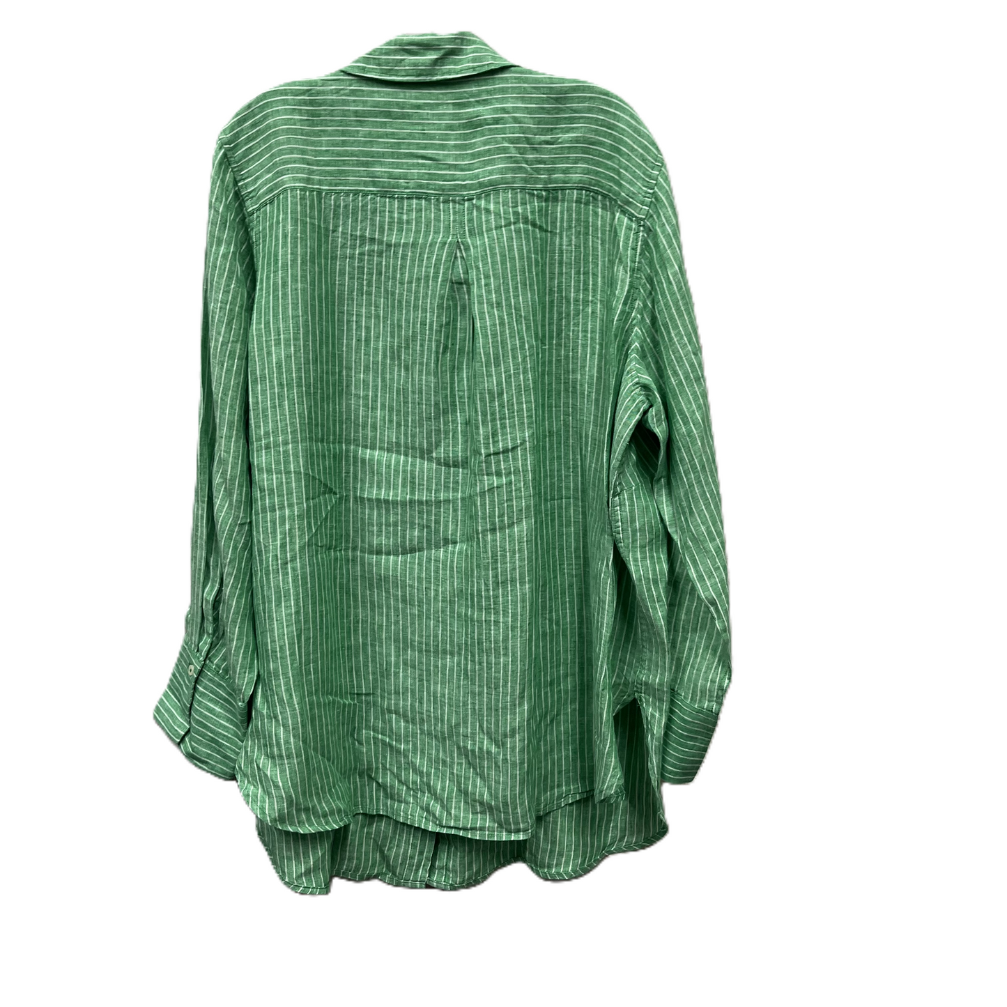 Top Long Sleeve By Talbots In Green, Size: 2x