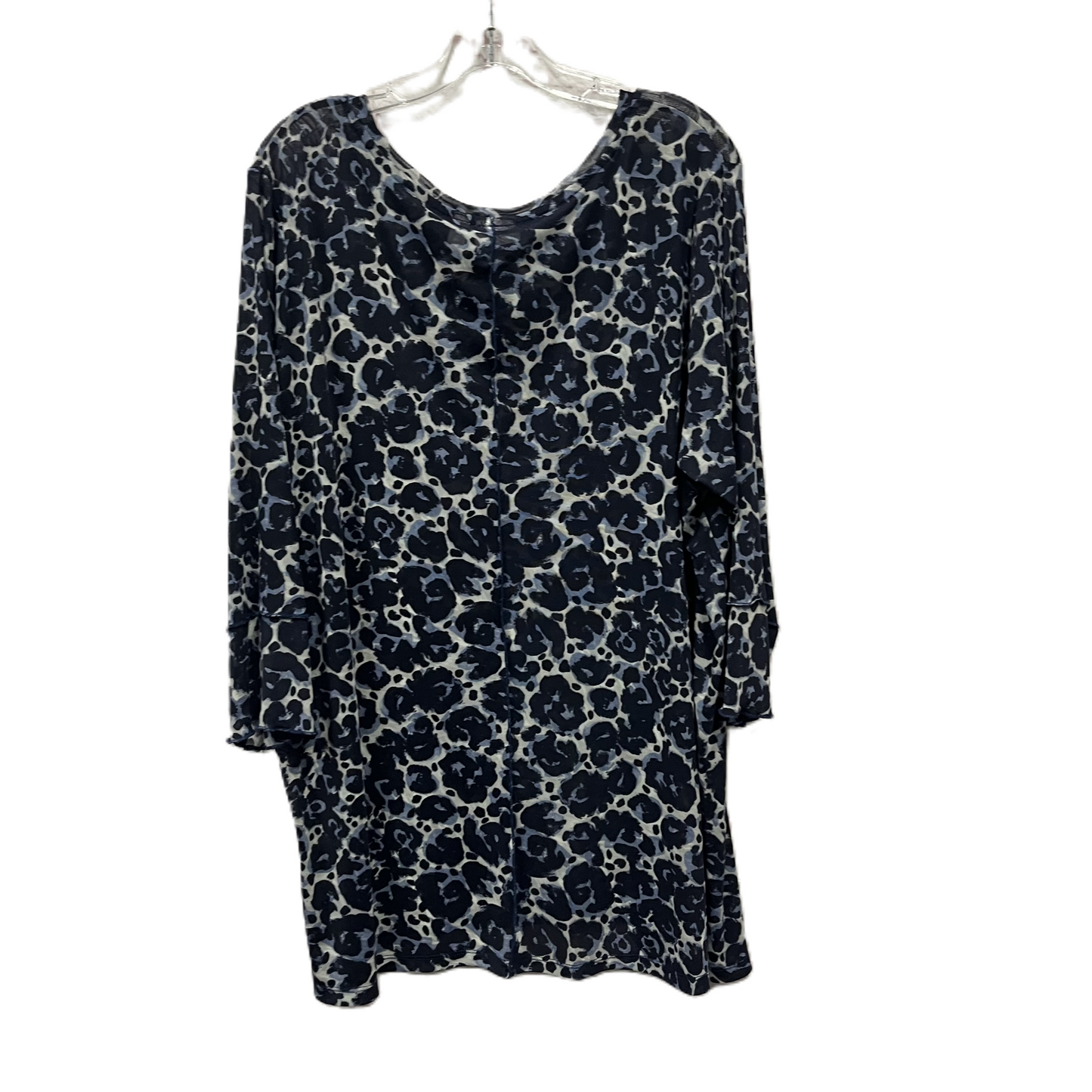 Top Long Sleeve By Logo In Blue, Size: 3x