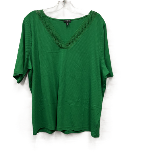 Top Short Sleeve By Talbots In Green, Size: 2x