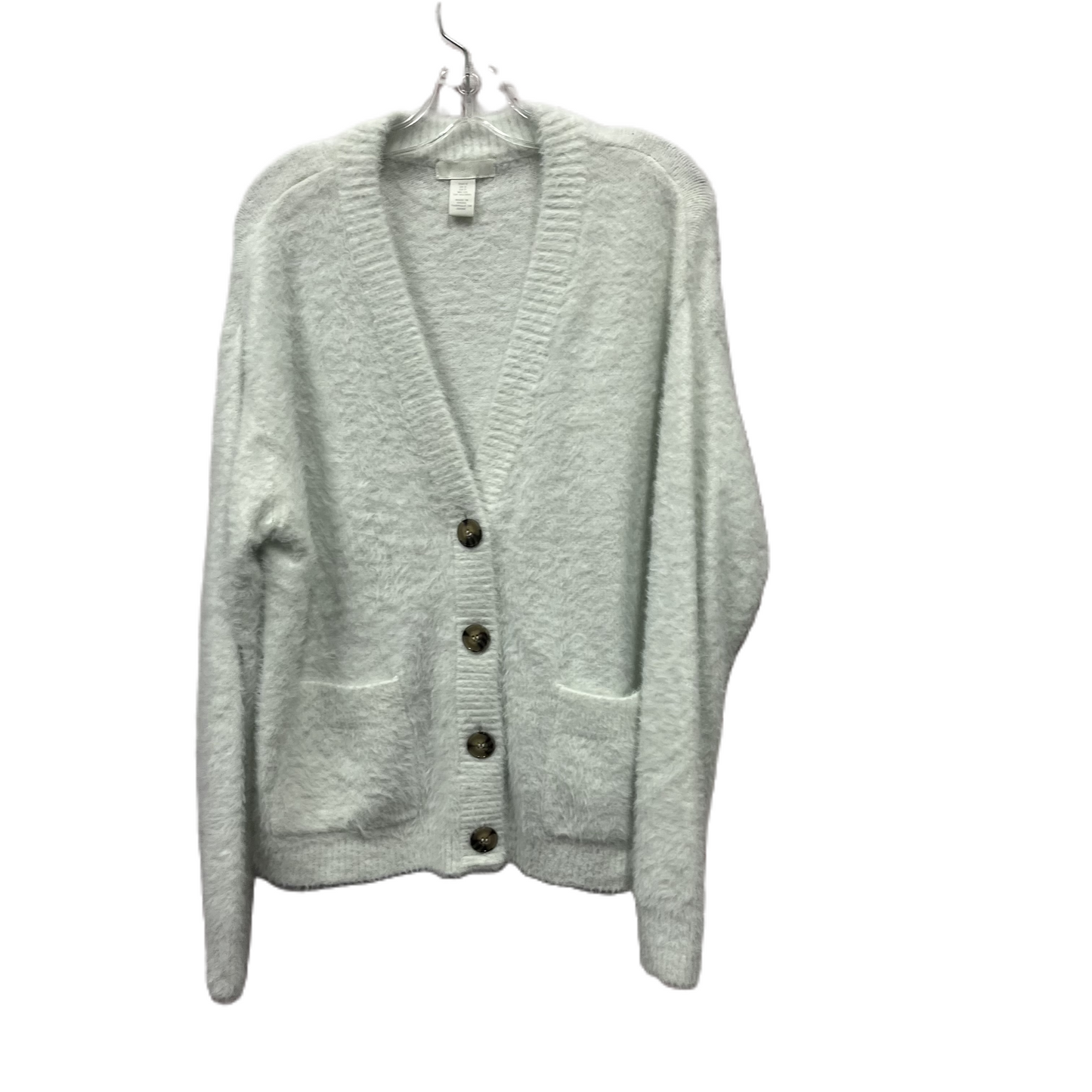 Sweater Cardigan By H&m In White, Size: S