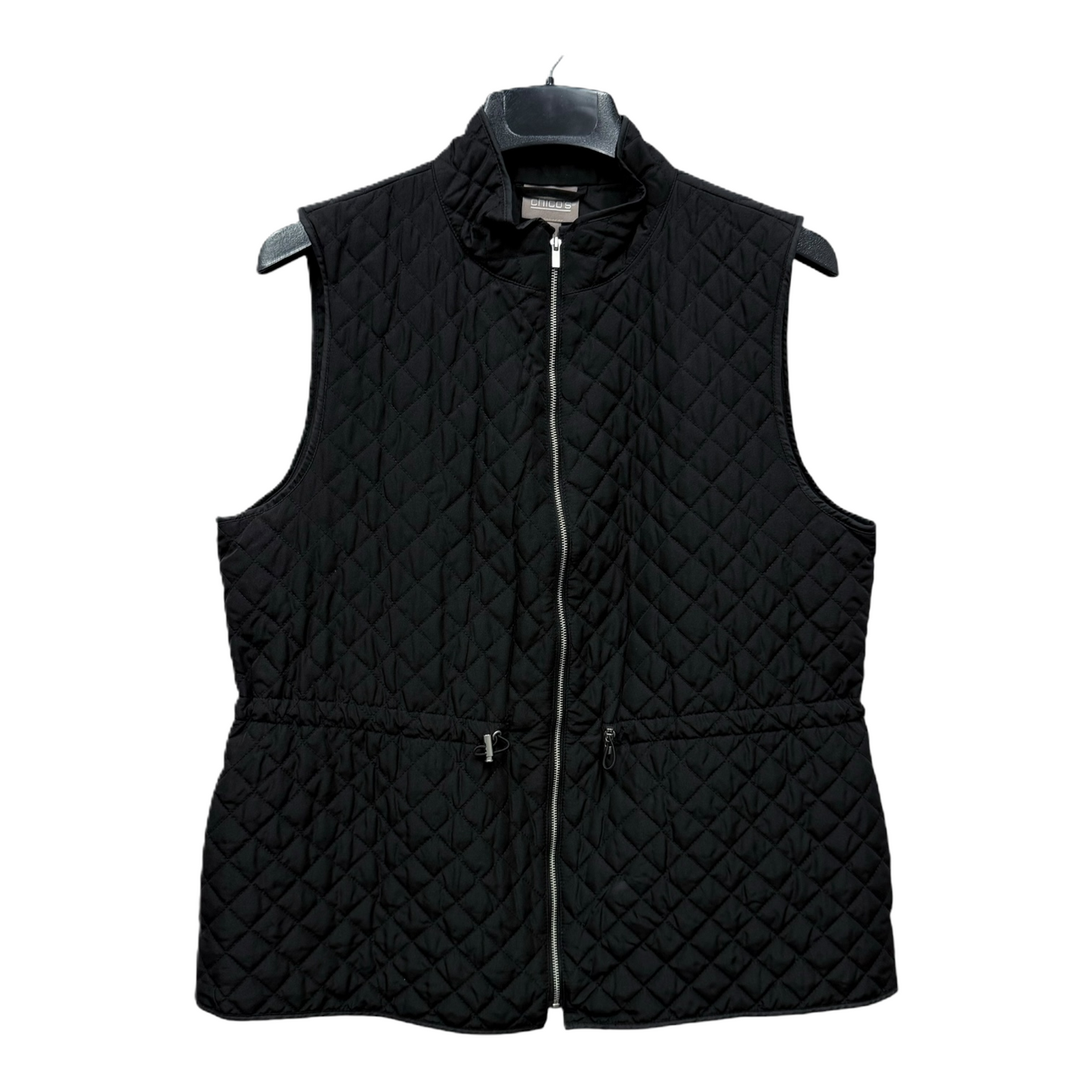 Vest Puffer & Quilted By Chicos In Black, Size: L