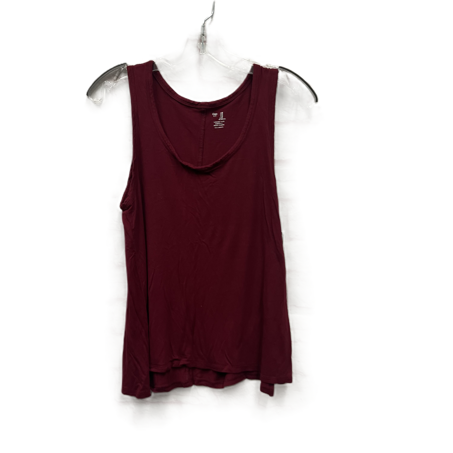 Top Sleeveless By Gap In Red, Size: M