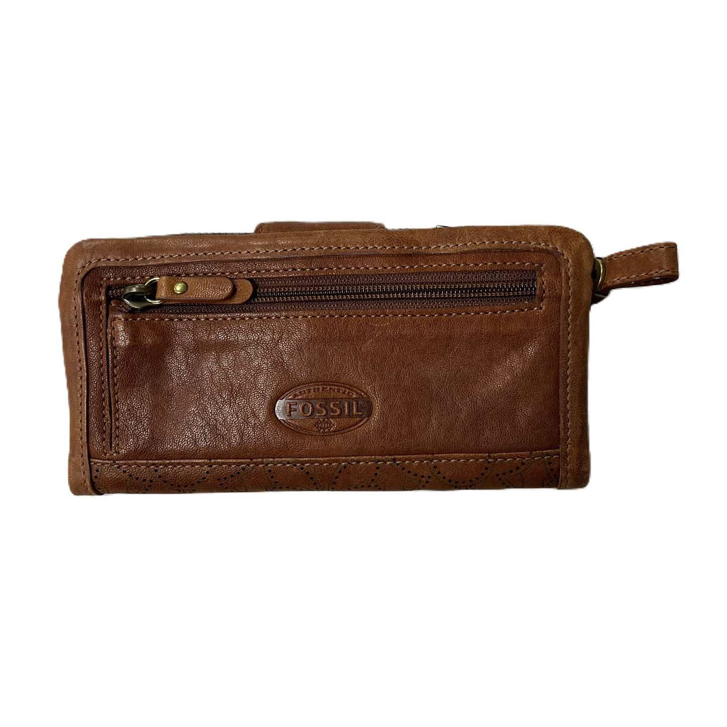 Wallet By Fossil Leather , Size: Medium