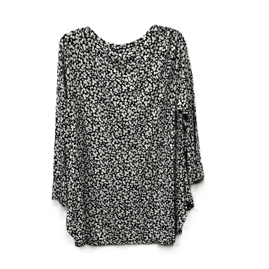 Top Long Sleeve By Old Navy In Black & White, Size: 1x