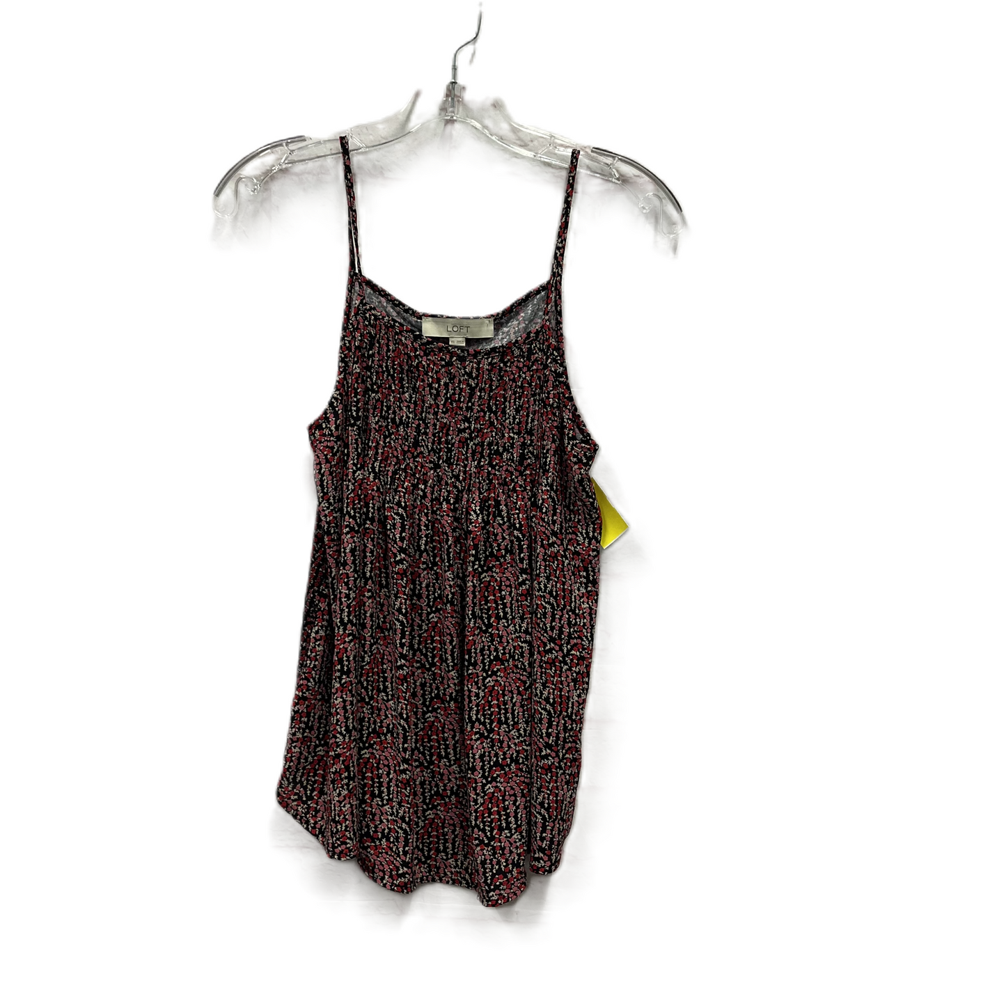 Top Sleeveless By Loft In Black & Red, Size: Xs