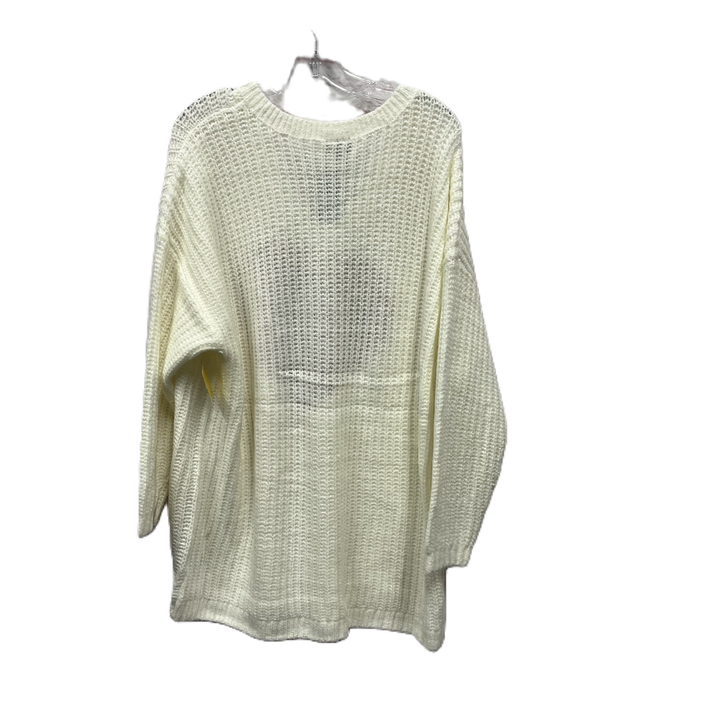 Sweater By Torrid In Ivory, Size: 3x