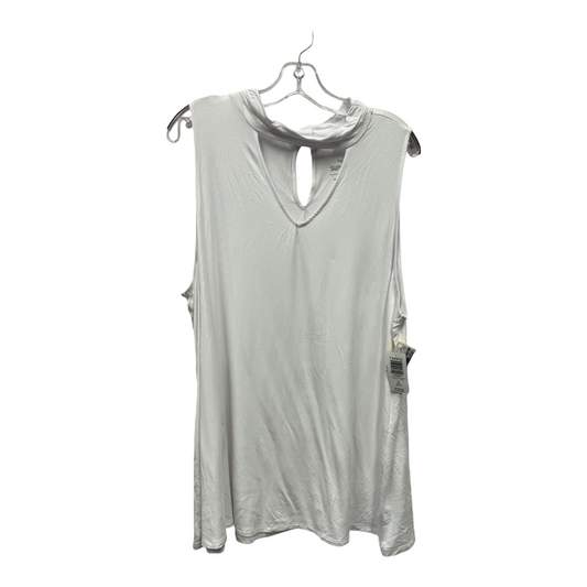 Top Sleeveless By Torrid In White, Size: 3x