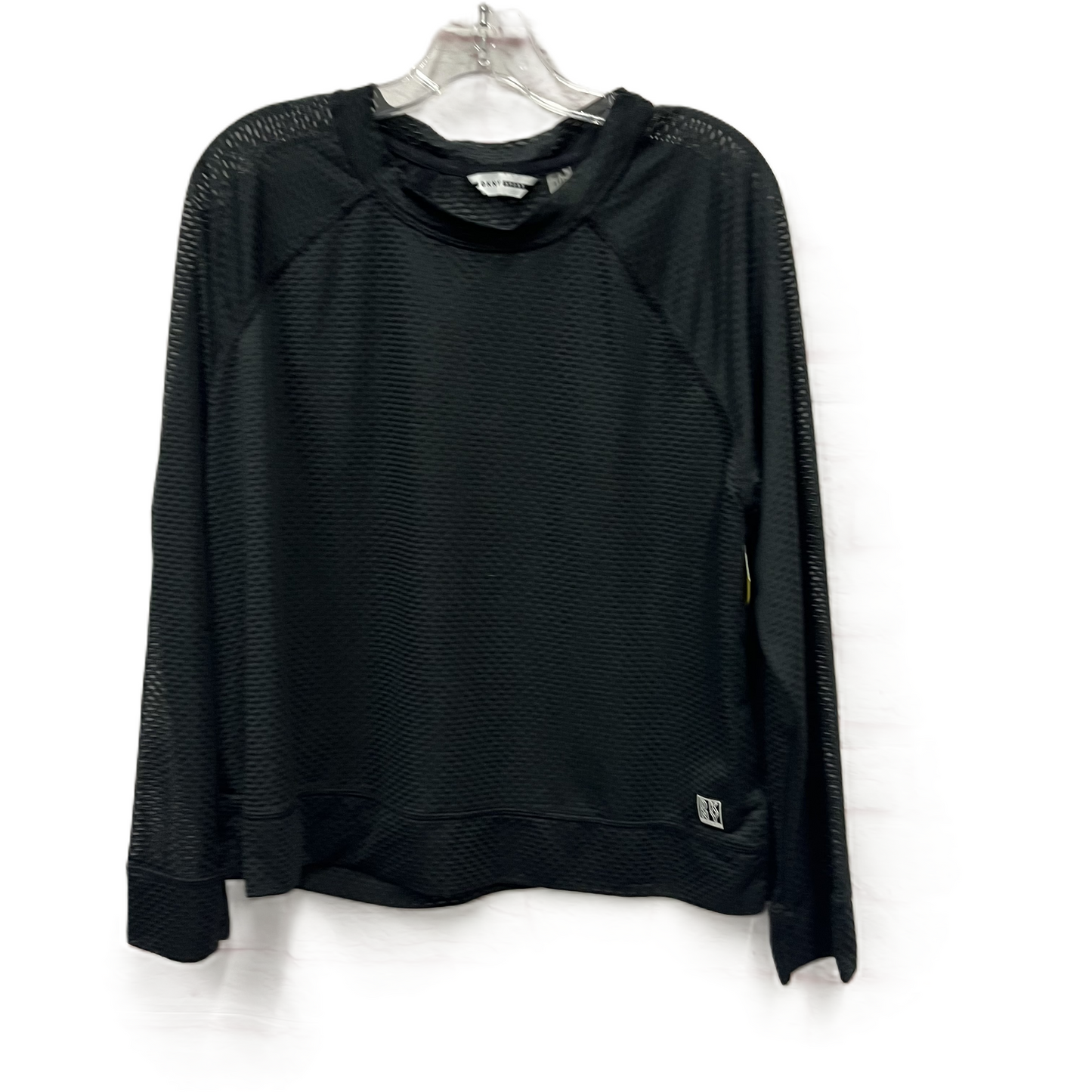 Athletic Top Long Sleeve Crewneck By Dkny In Black, Size: Xl