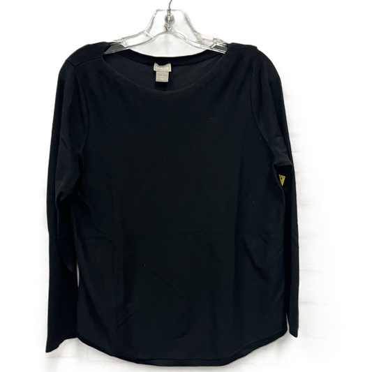 Top Long Sleeve By Chicos In Black, Size: M