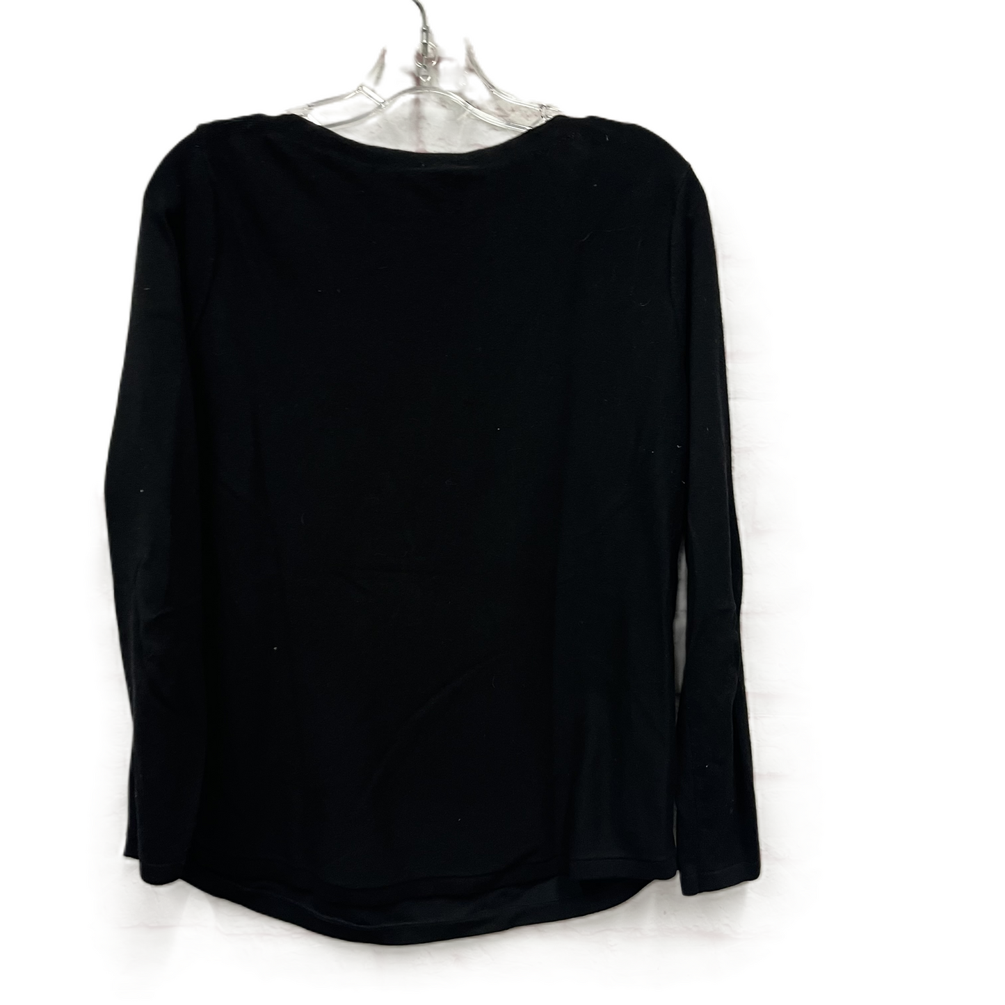 Top Long Sleeve By Chicos In Black, Size: M