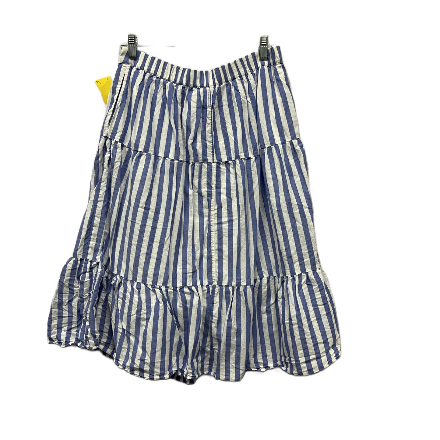 Skirt Midi By J. Crew In Blue & White, Size: 8