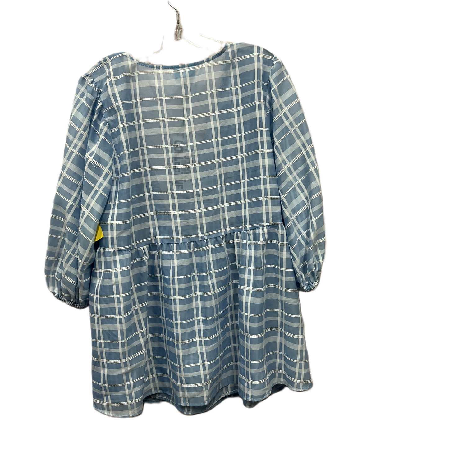 Top Long Sleeve By Cme In Blue, Size: 1x