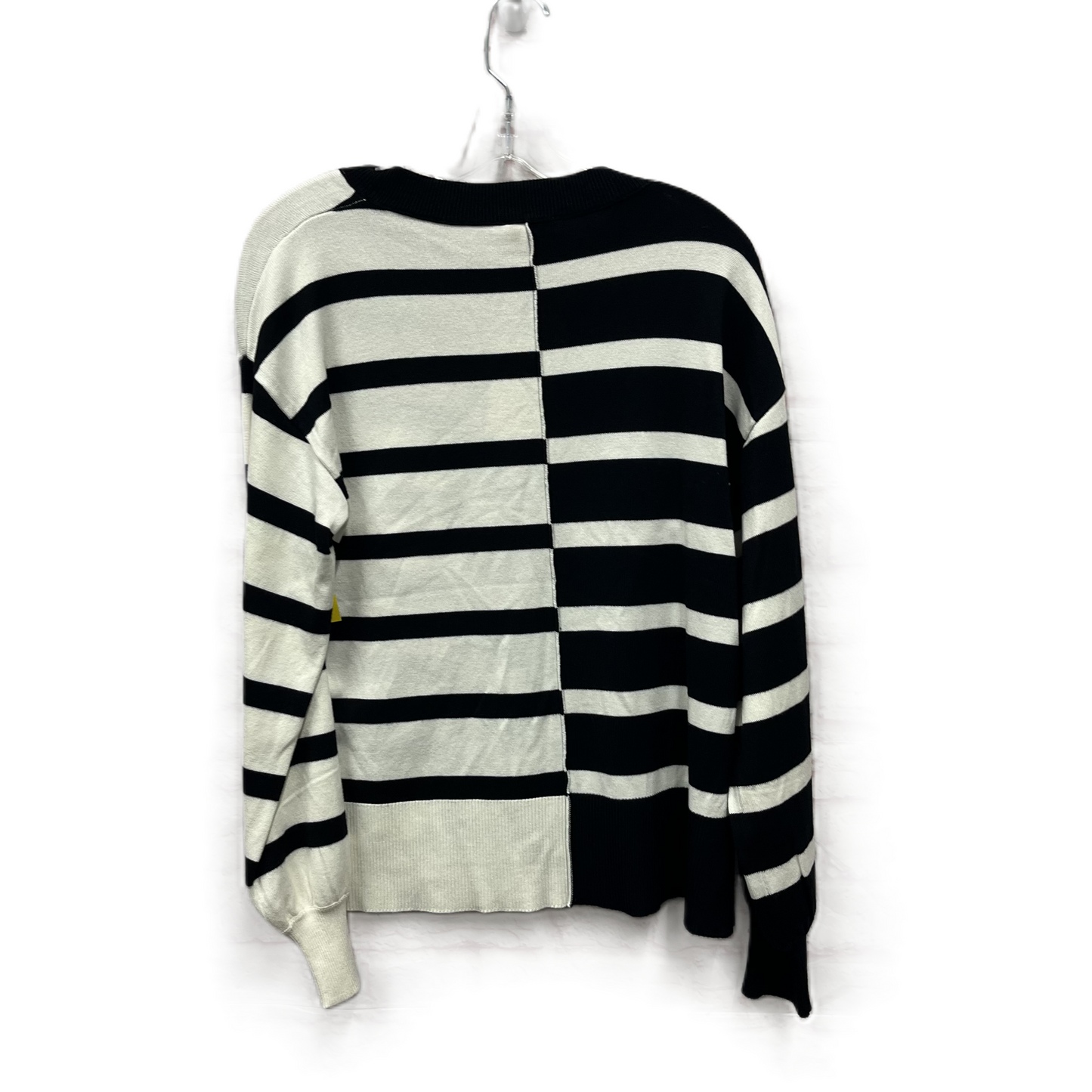 Sweater By Hem & Thread In Black & White, Size: M