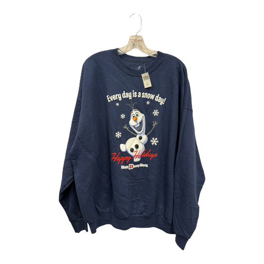 Sweatshirt Crewneck By Disney Store In Blue, Size: 1x