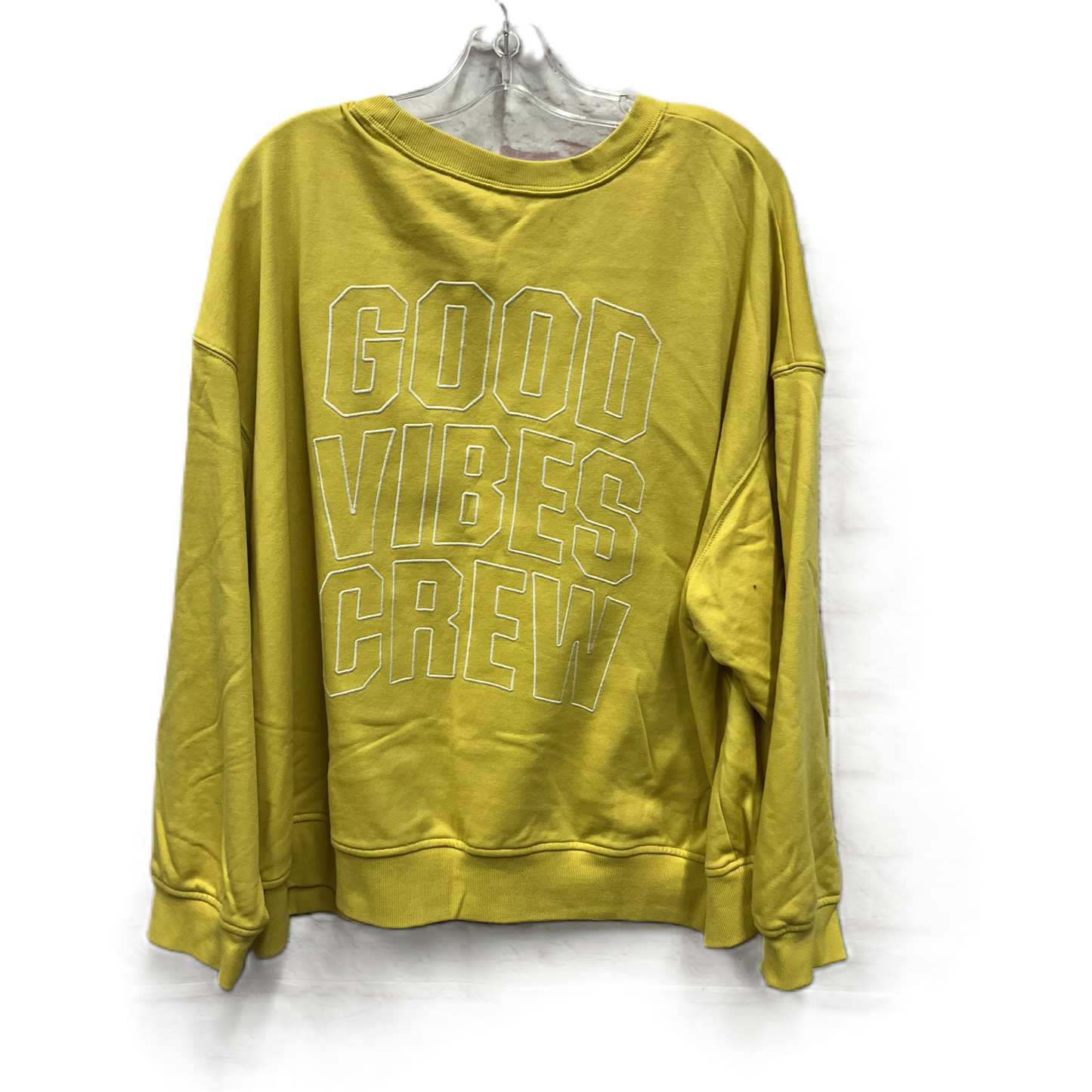 Sweatshirt Crewneck By Old Navy In Yellow, Size: 3x