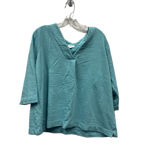 Top Long Sleeve By Pure Jill In Blue, Size: Xl