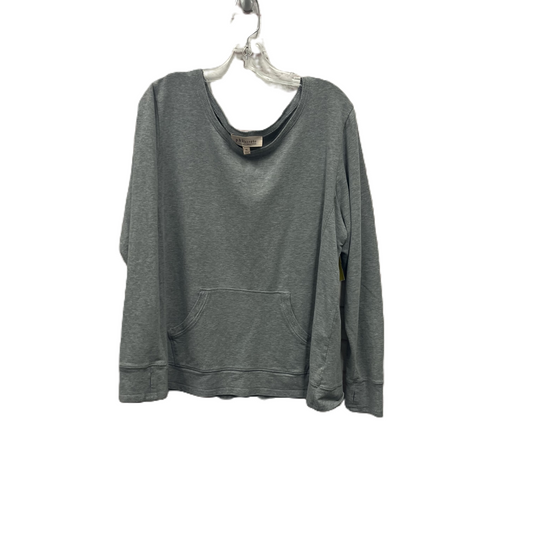 Top Long Sleeve By Philosophy In Grey, Size: Xl