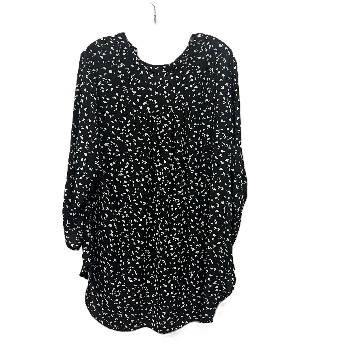 Top Short Sleeve By T Tahari In Black, Size: 1x