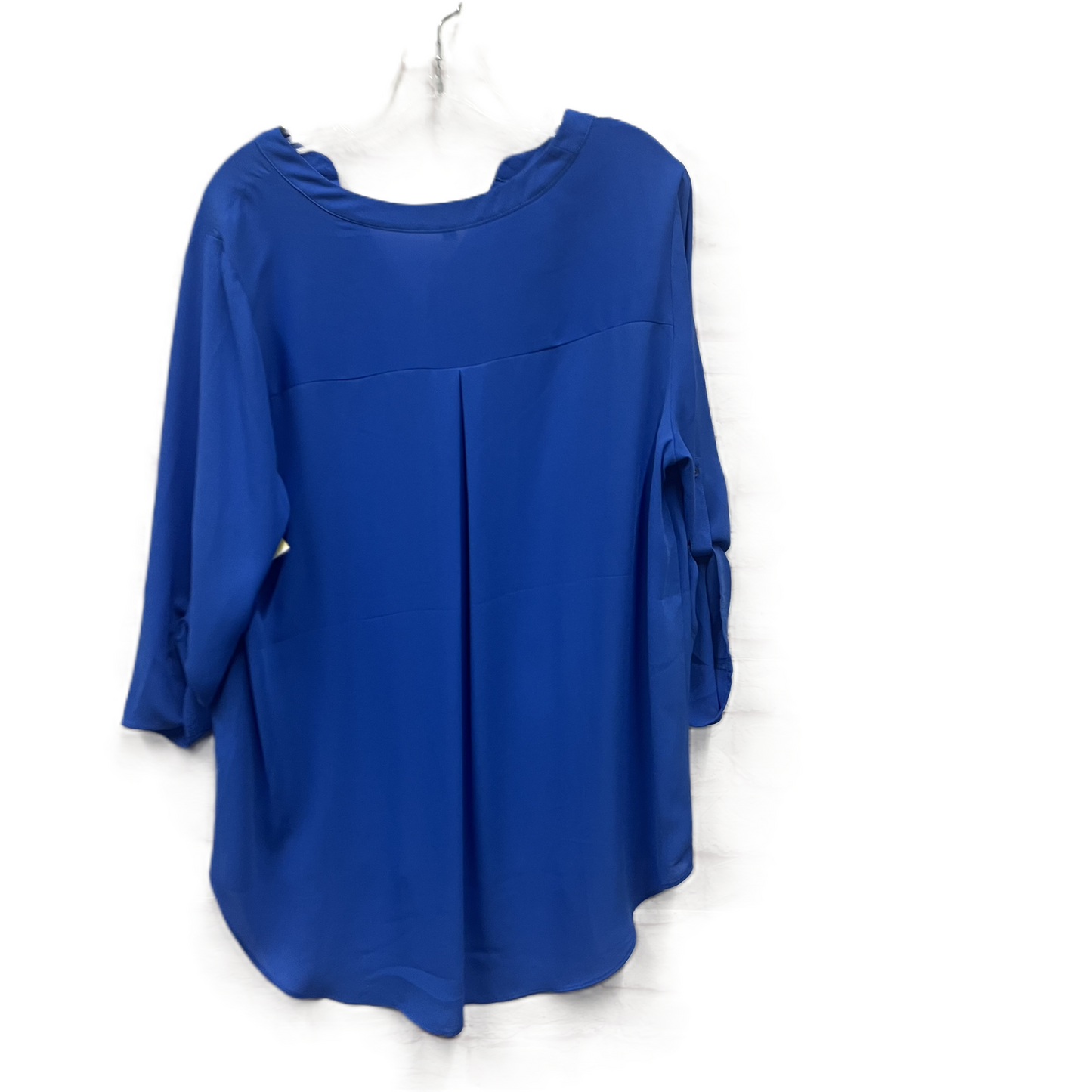 Top Short Sleeve By Chaus In Blue, Size: 1x