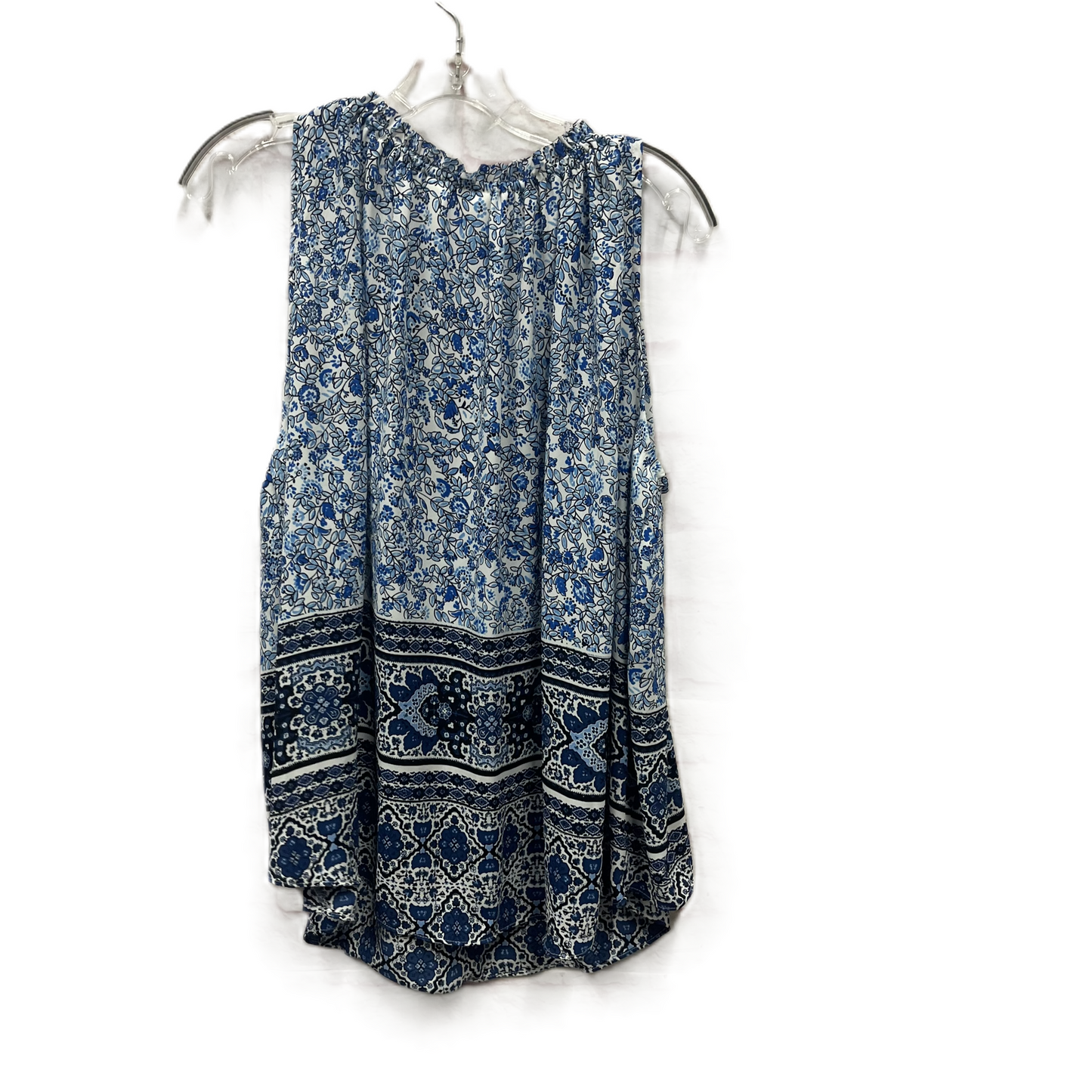 Top Sleeveless By Gap In Blue, Size: Xl