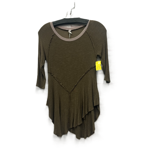 Top Long Sleeve By Free People In Brown, Size: Xs