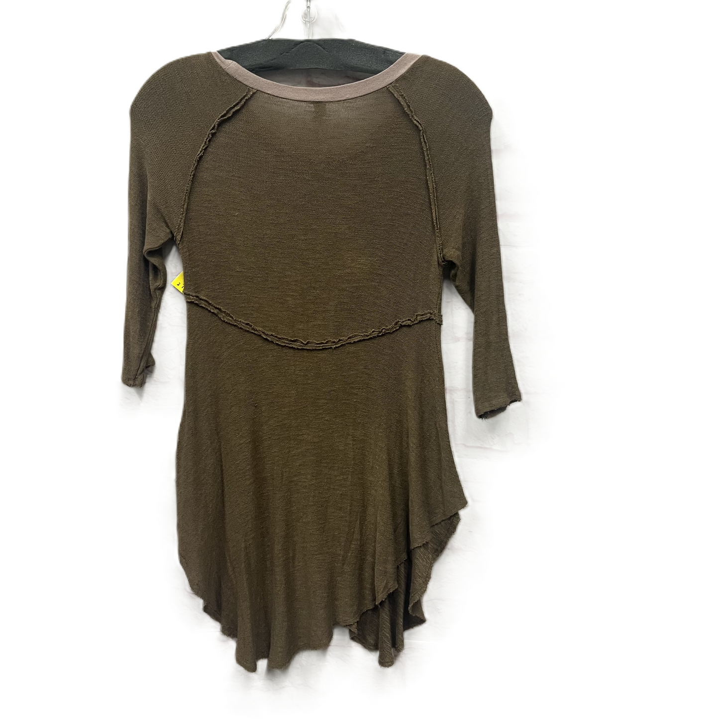 Top Long Sleeve By Free People In Brown, Size: Xs