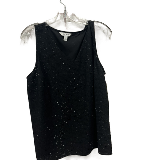 Top Sleeveless By Nine West In Black, Size: L