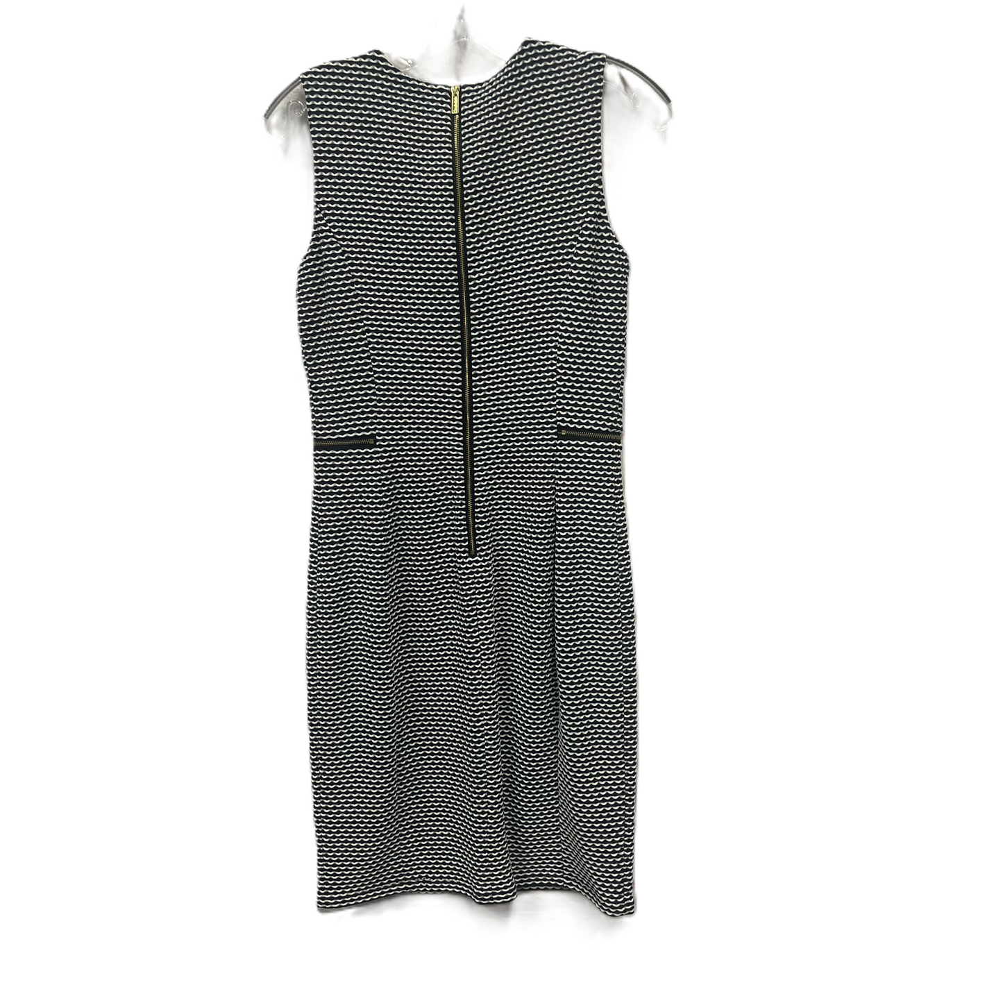 Dress Casual Midi By Calvin Klein In Black & White, Size: Xs