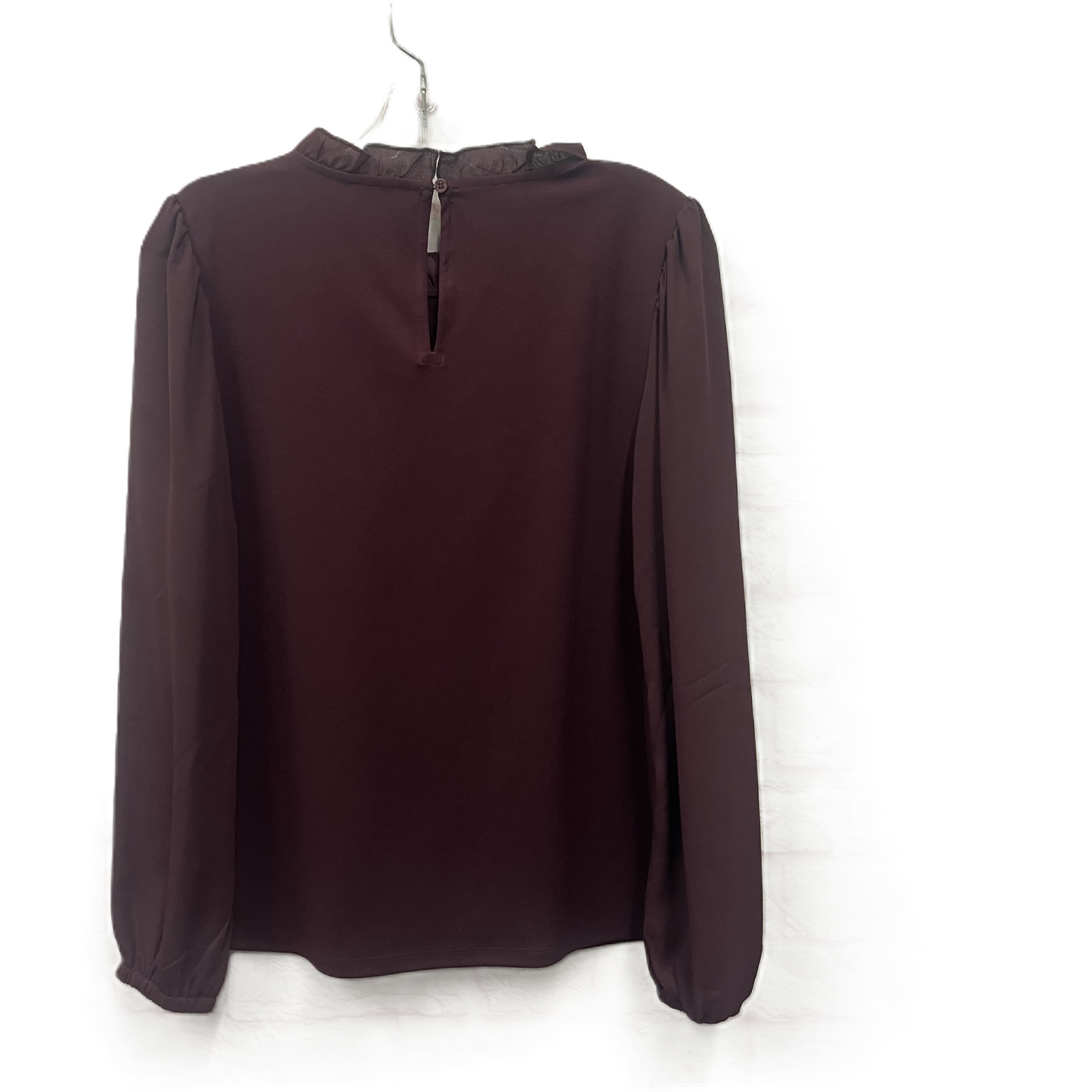 Top Long Sleeve By Ann Taylor In Purple, Size: S