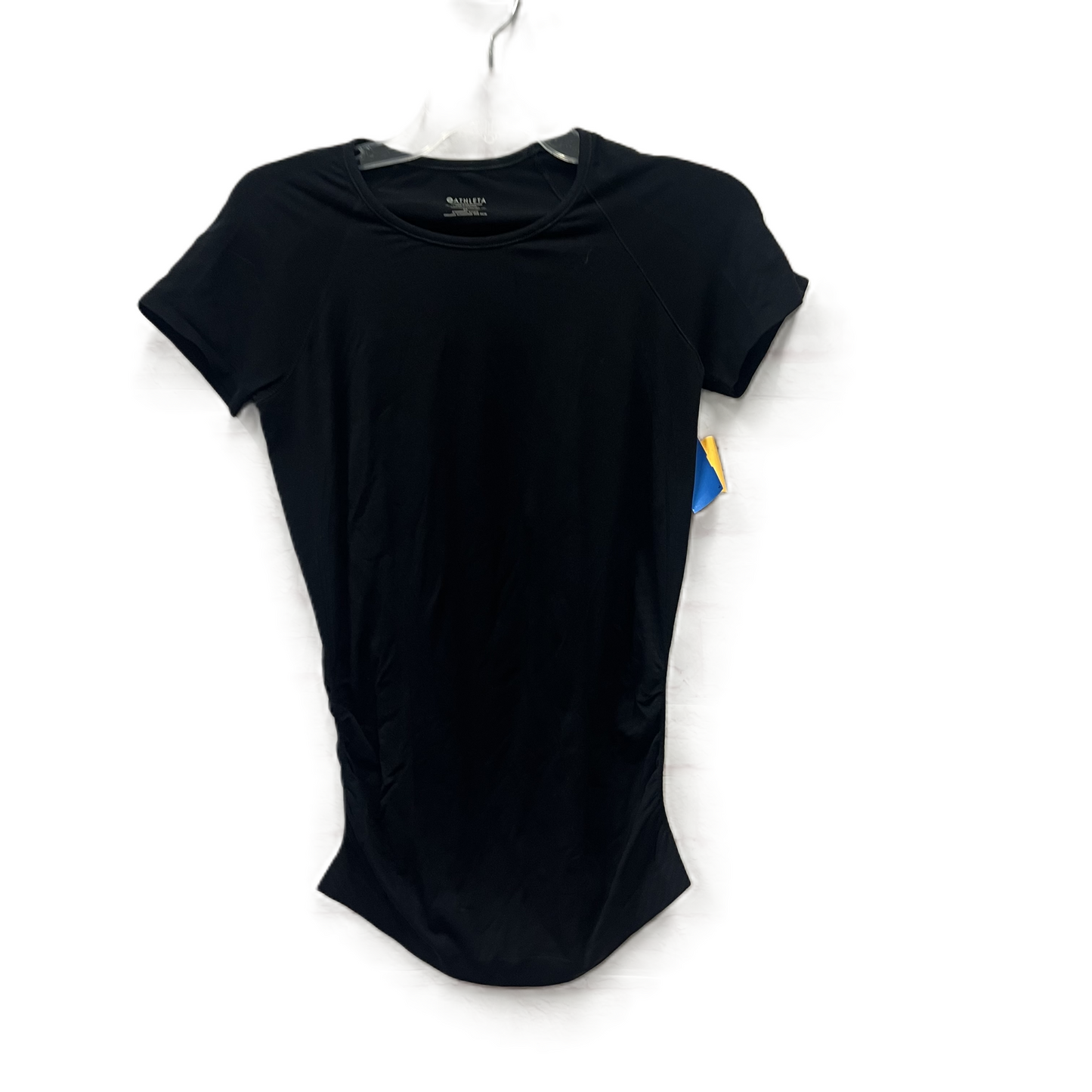 Athletic Top Short Sleeve By Athleta In Black, Size: M