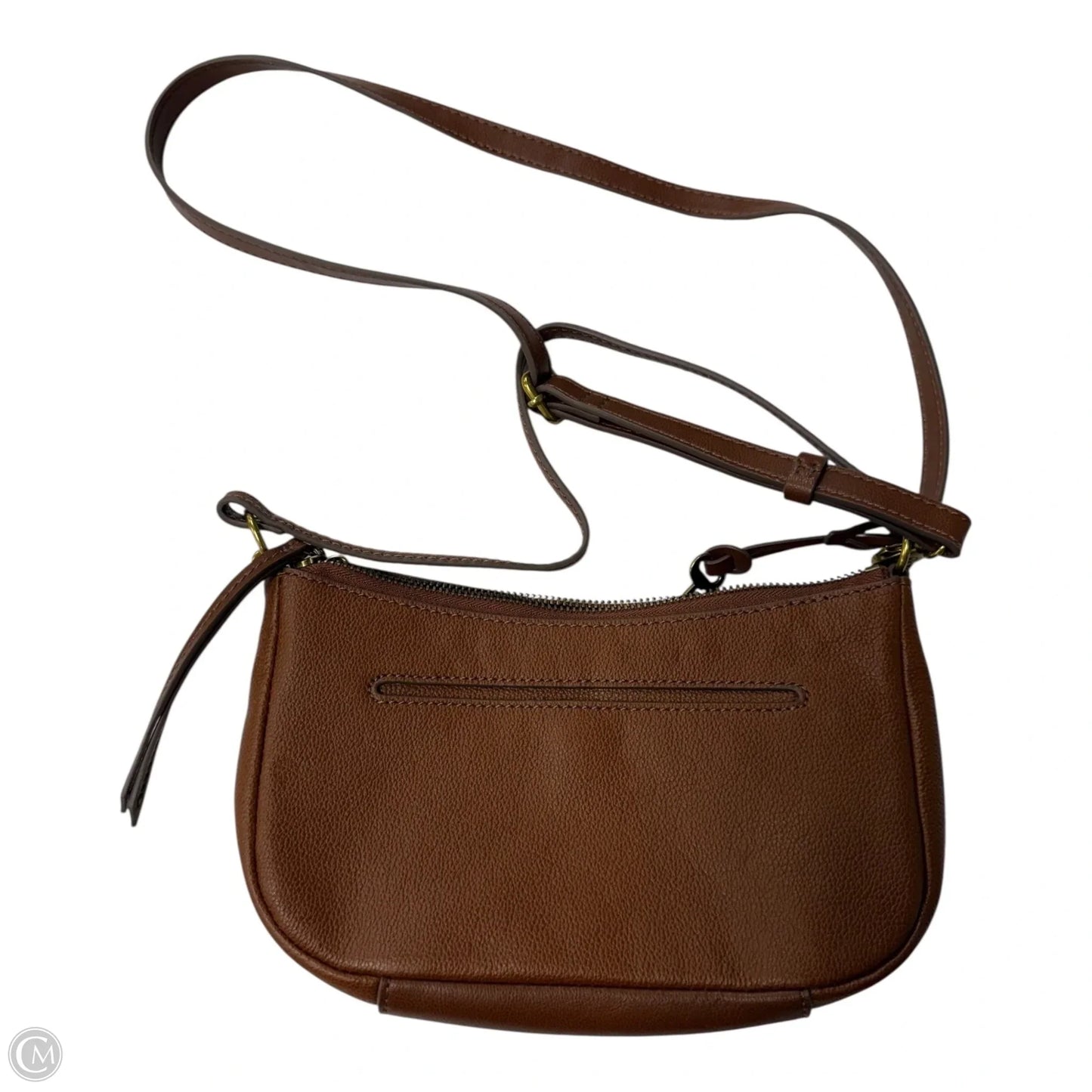 Crossbody Leather By Fossil, Size: Small