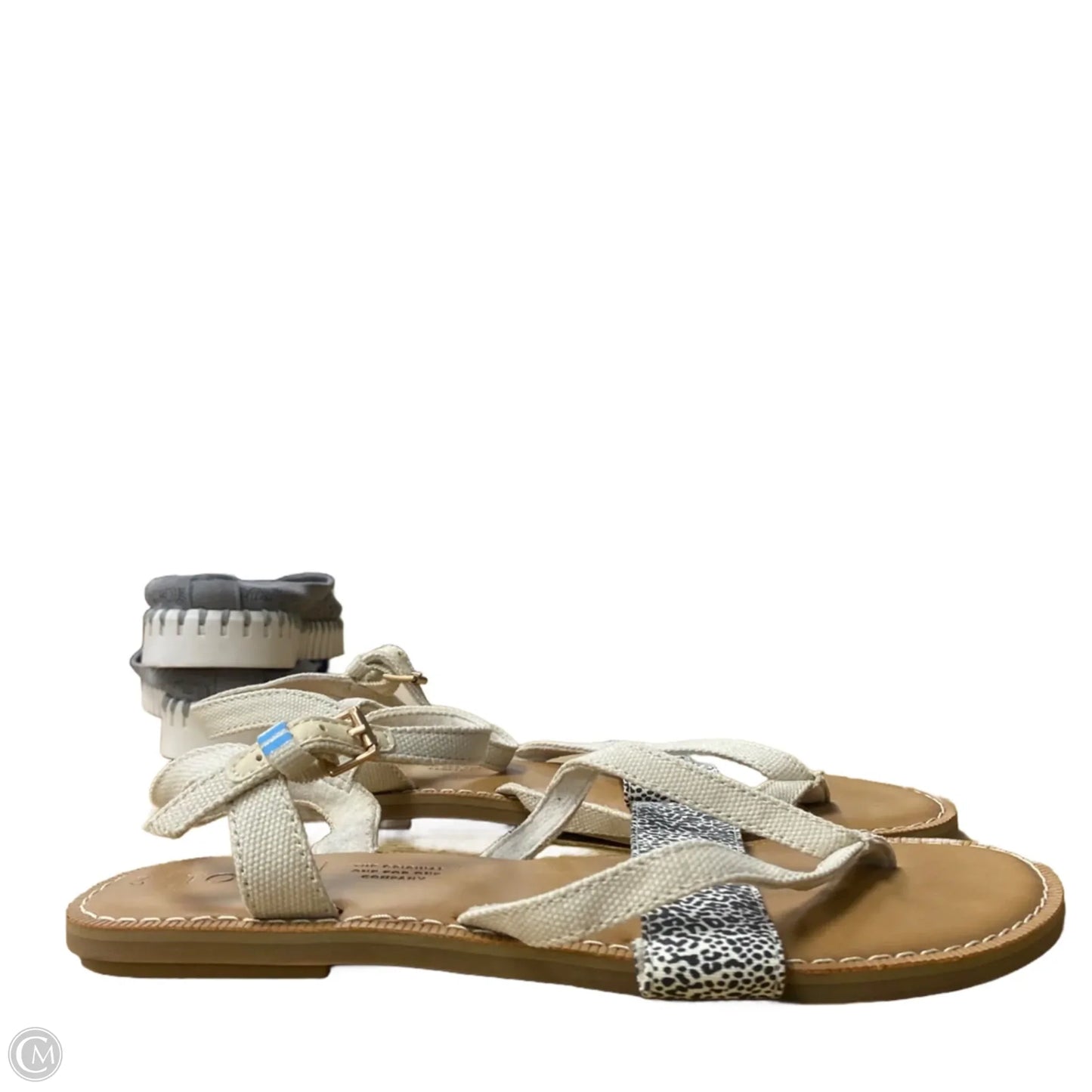 Sandals Flats By Toms In Cream, Size: 7
