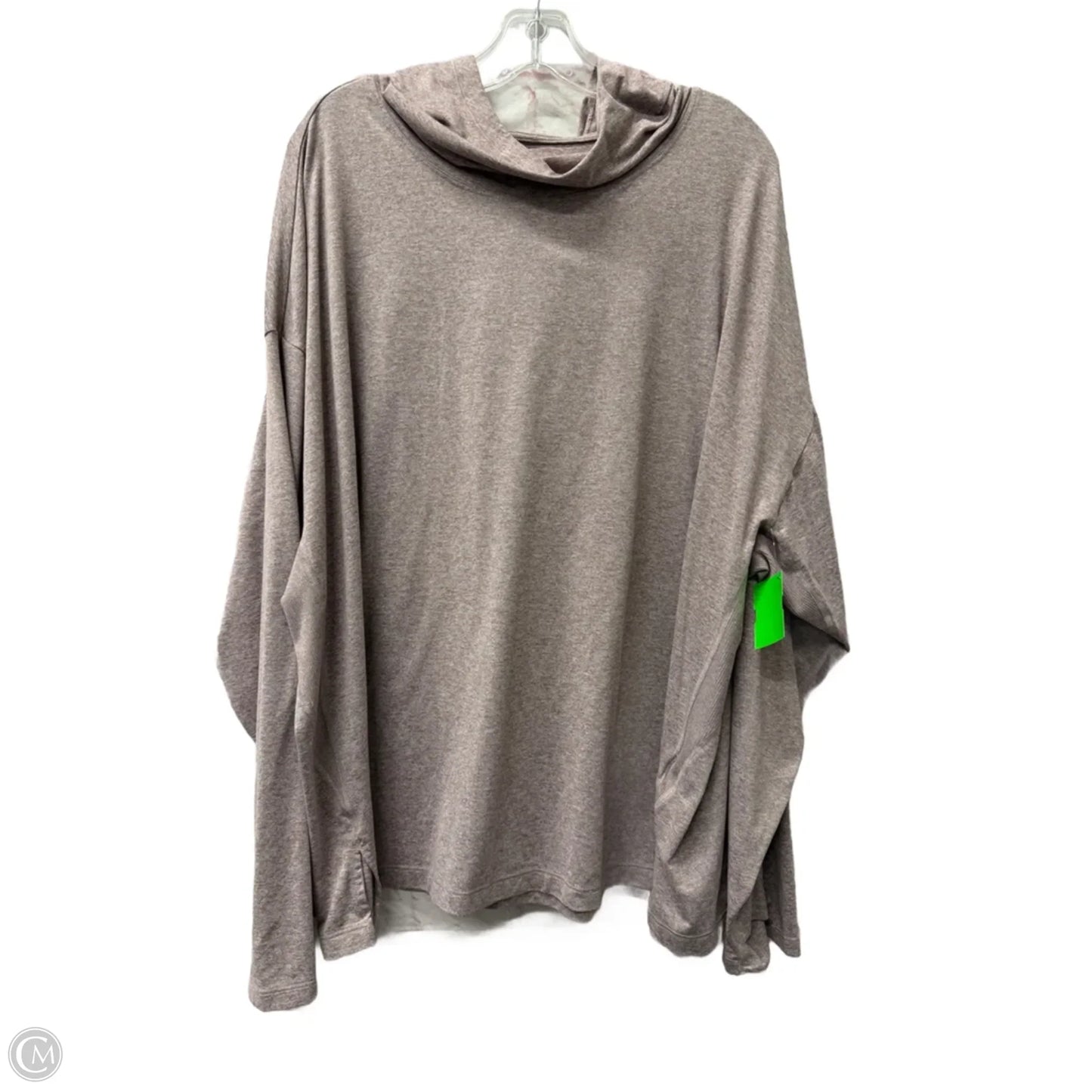 Athletic Top Long Sleeve Hoodie By Athleta In Purple, Size: 3x