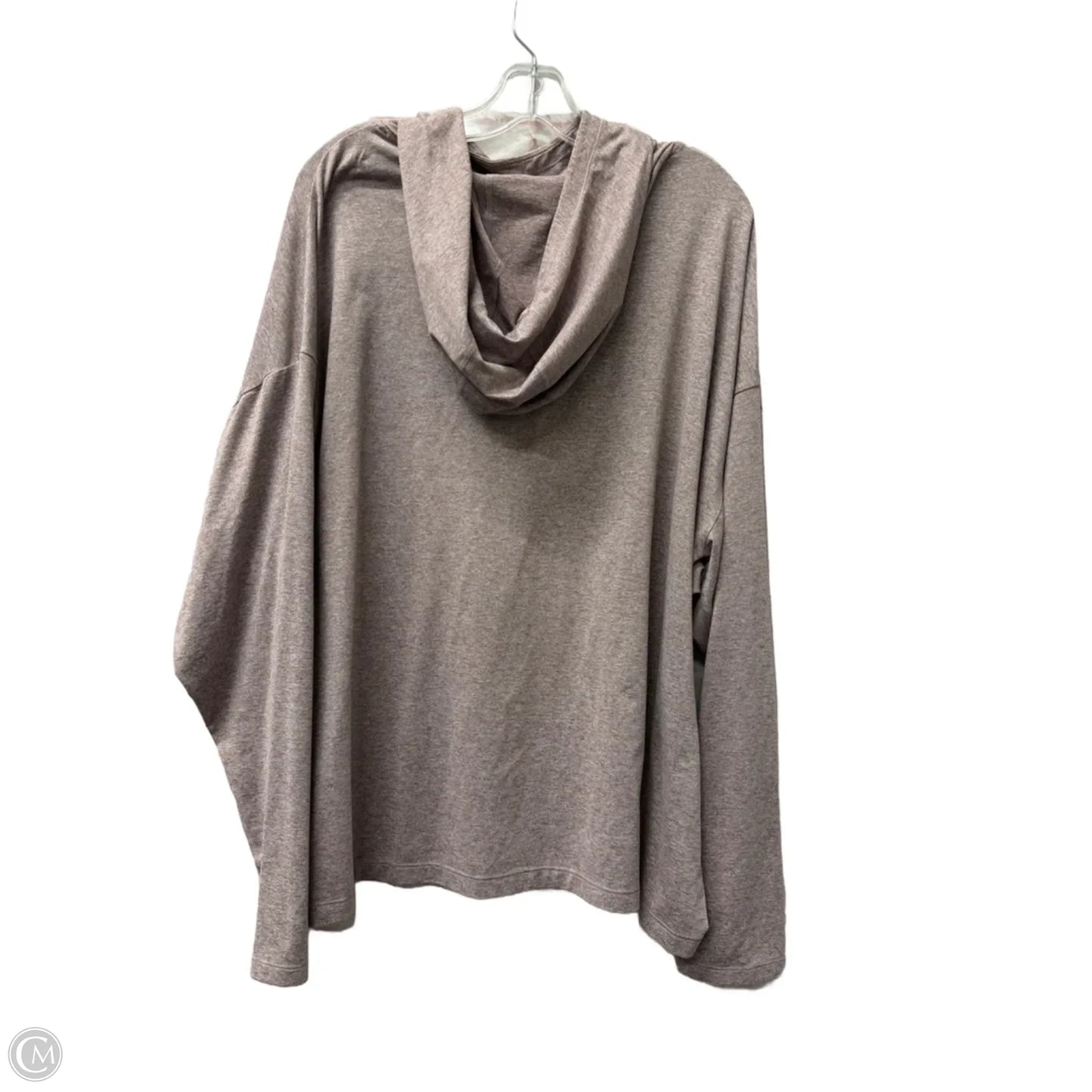 Athletic Top Long Sleeve Hoodie By Athleta In Purple, Size: 3x