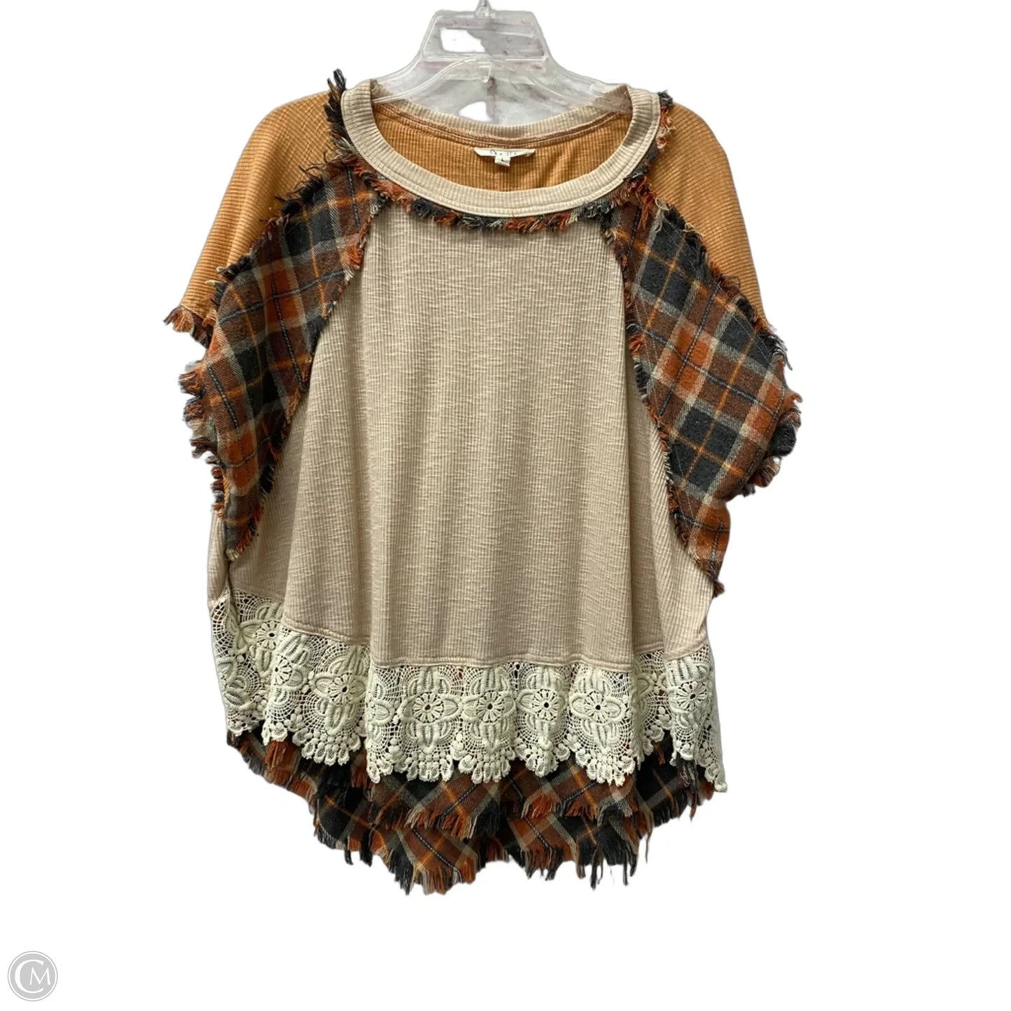Top Short Sleeve By Oli & Hali In Orange, Size: L