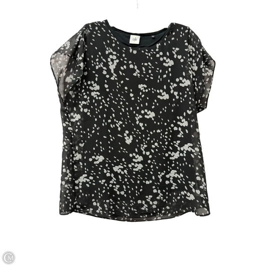 Top Short Sleeve By Cabi In Black, Size: S