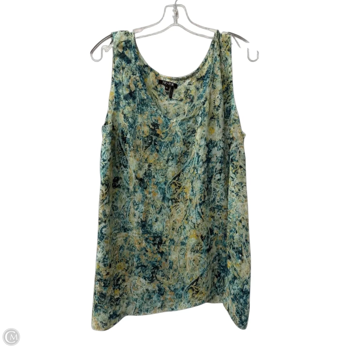Top Sleeveless By Nic + Zoe In Blue, Size: Xl