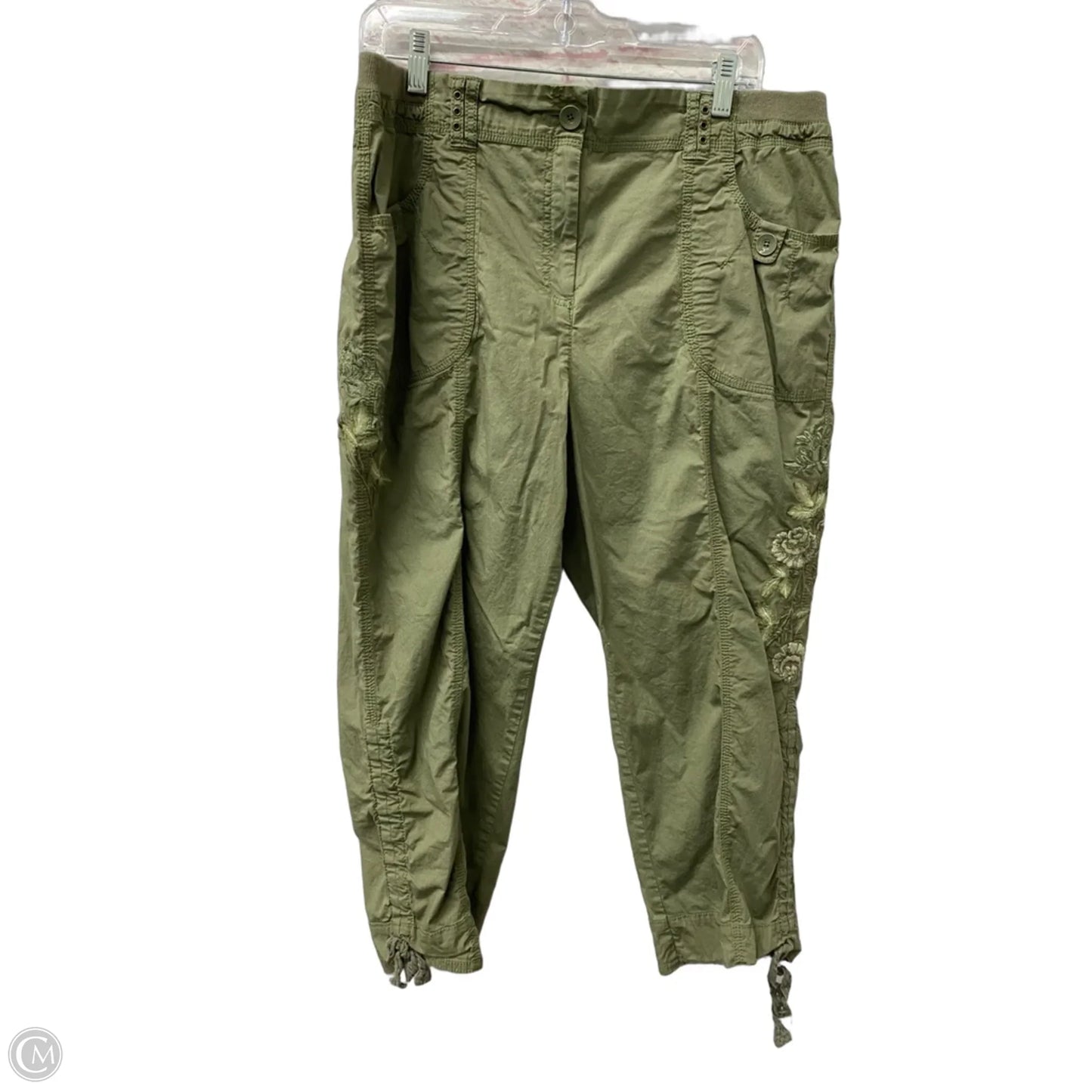Capris By Chicos In Green, Size: L