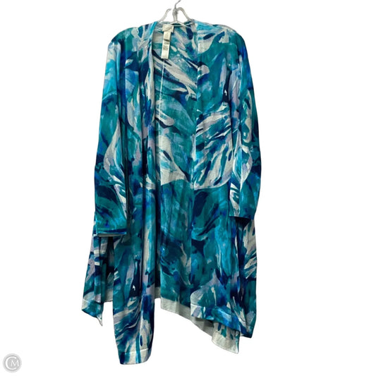 Cardigan By Chicos In Aqua, Size: Xl