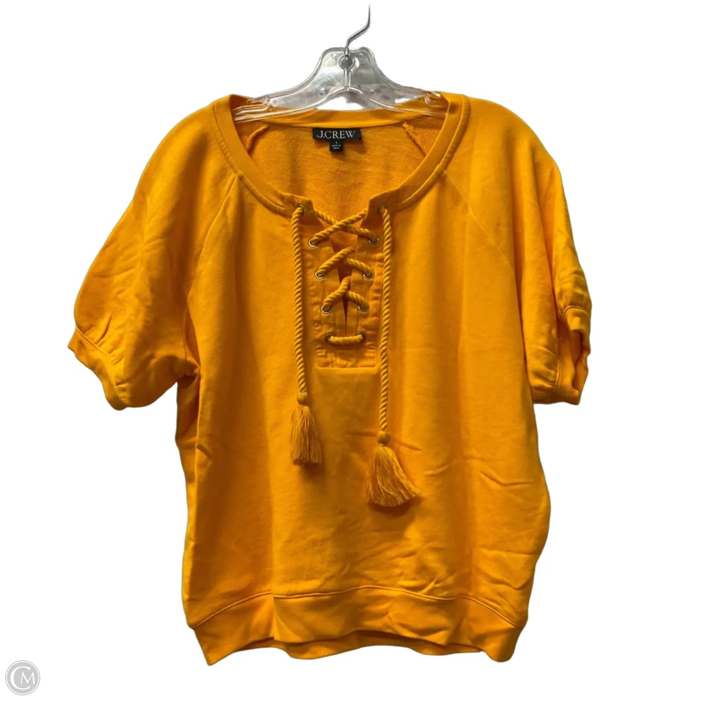Top Short Sleeve By J. Crew In Orange, Size: S