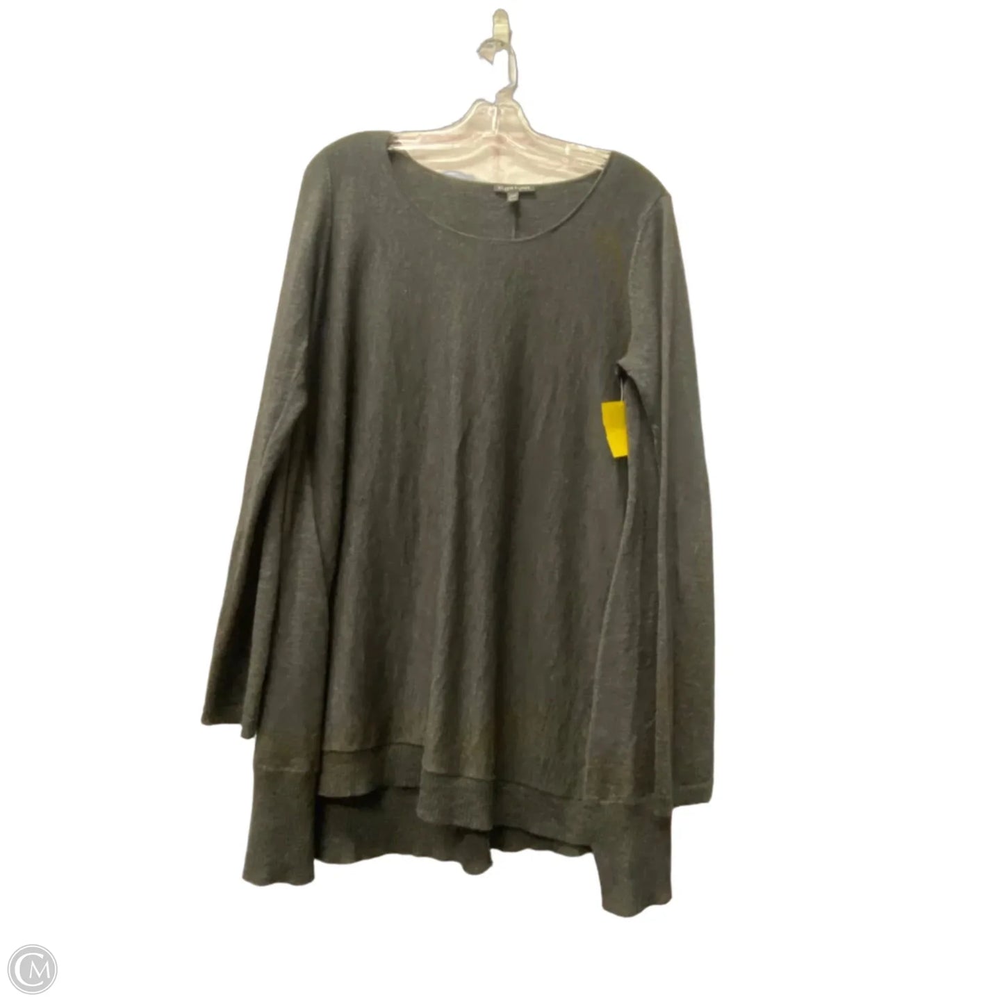 Top Long Sleeve By Eileen Fisher In Grey, Size: M