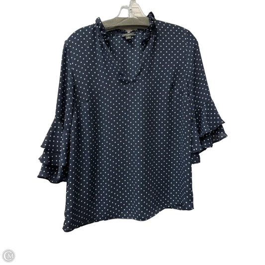 Top Short Sleeve By Ann Taylor In Bronze, Size: S