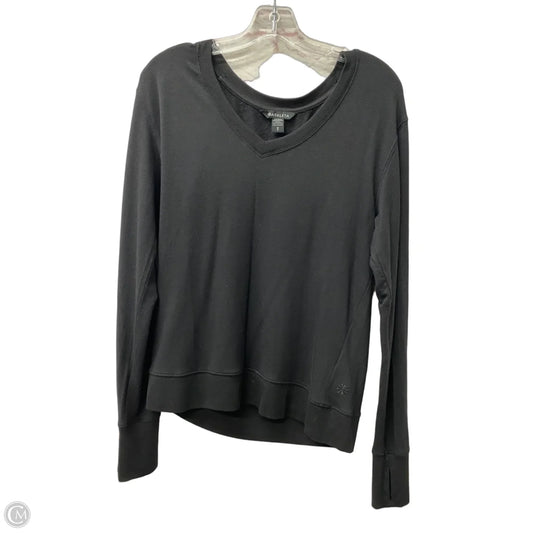 Top Long Sleeve By Athleta In Black, Size: S