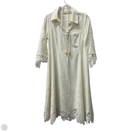 Dress Party Midi By Soft Surroundings In Ivory, Size: S