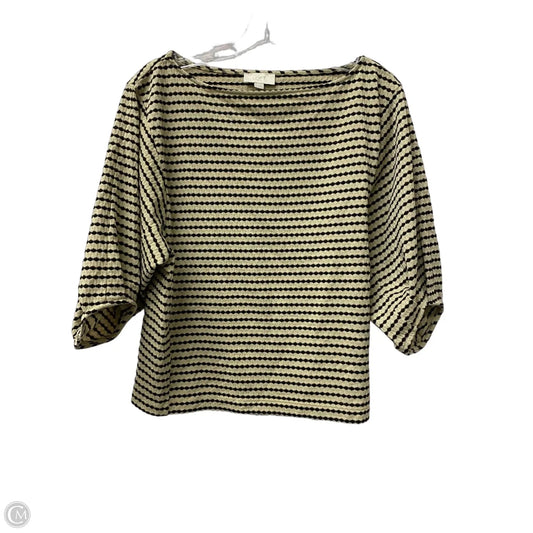 Top Short Sleeve By Loft In Tan, Size: M
