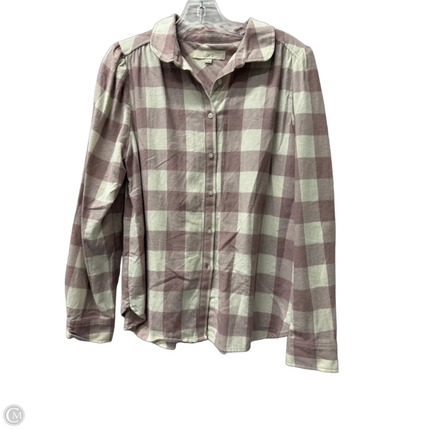 Top Long Sleeve By Loft In Purple, Size: M