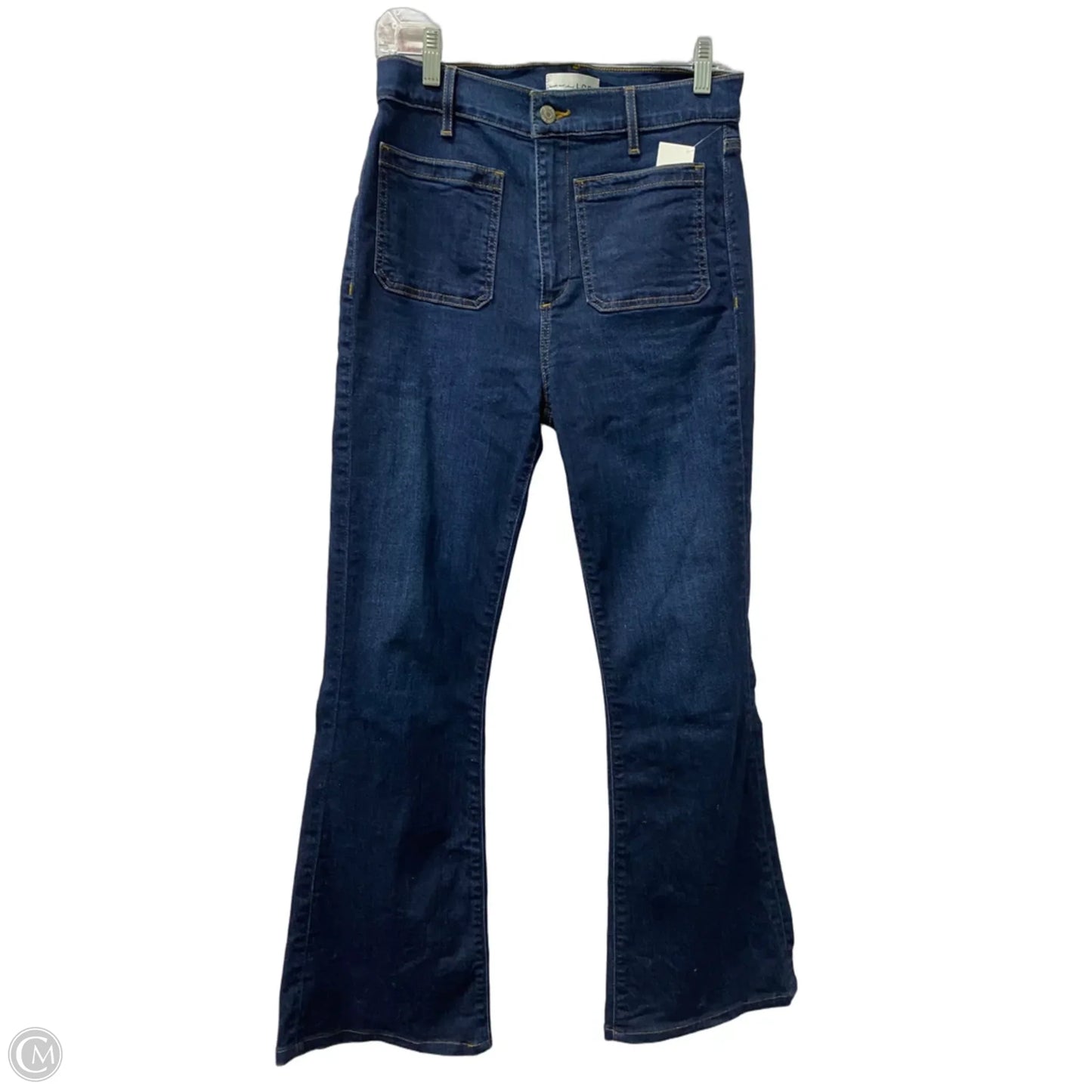 Jeans Flared By Loft In Blue Denim, Size: 4
