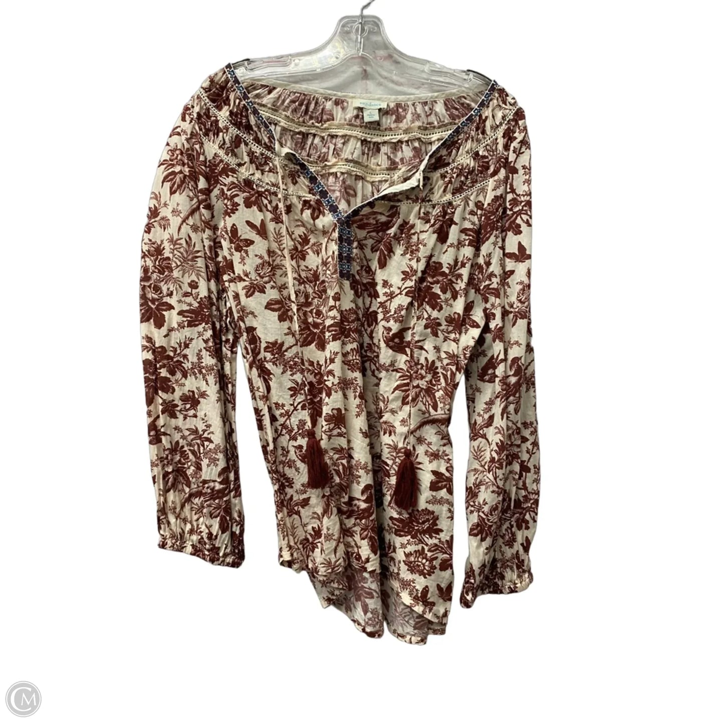 Top 3/4 Sleeve By Sundance In Pink, Size: L
