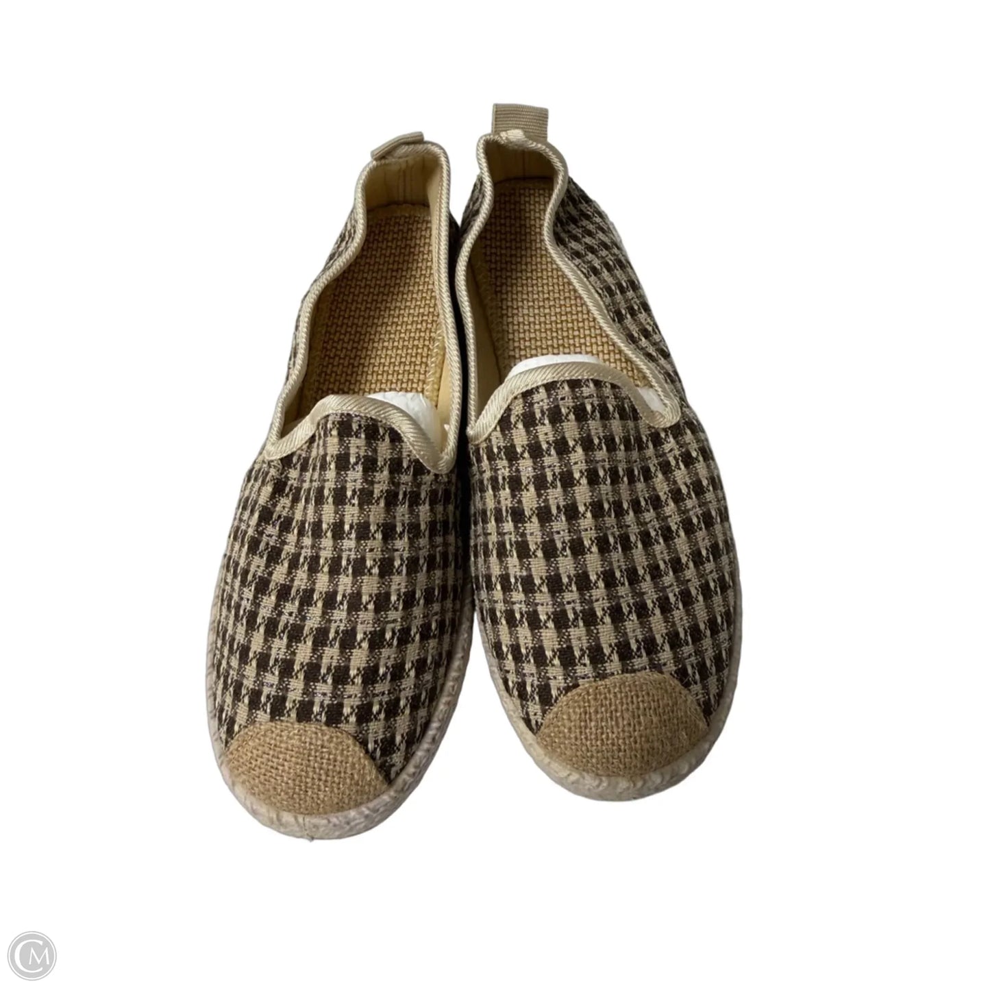 Shoes Flats  In Brown & Tan, Size: 7.5
